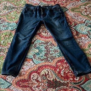 LOFT Women's Dark Blue Skinny Jeans